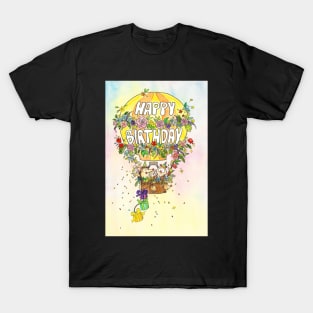 Happy Birthday Balloon greeting card T-Shirt